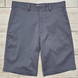 Nike Golf Tour Performance Fri Fit Long Shorts Men Grey Stretch Preppy 30